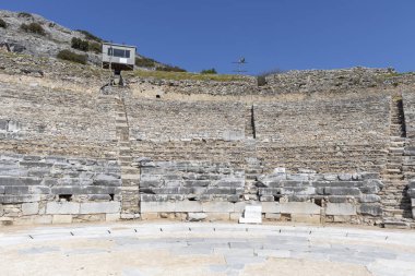 Philippi Antik sitesinde antik tiyatro kalıntıları, Doğu Makedonya ve Trakya, Yunanistan