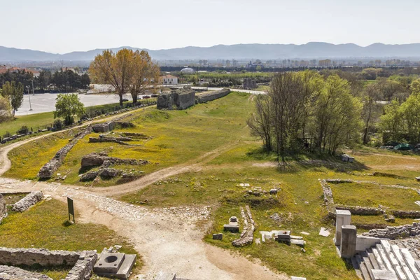 Ruins Ancient Theatre Antique Site Philippi Eastern Macedonia Thrace Greece — Stock Photo, Image