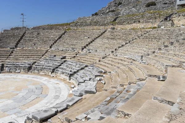 Ruinerna Den Antika Teatern Den Antika Platsen Philippi Östra Makedonien — Stockfoto