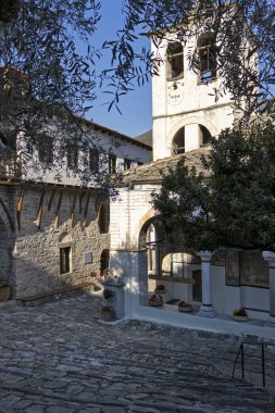 Orta Çağ Ortodoks Manastırı Timiou Prodromou St. John Serres kasabası yakınlarındaki, Orta Makedonya, Yunanistan