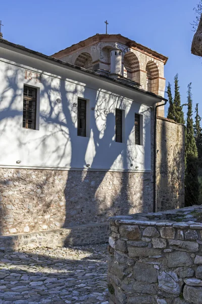 Monasterio Ortodoxo Medieval Timiou Prodromou San Juan Bautista Cerca Ciudad —  Fotos de Stock