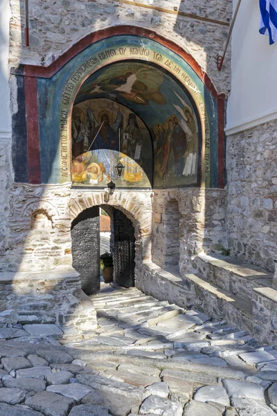 Monastero Ortodosso Medievale Timiou Prodromou John Baptist Vicino Alla Città — Foto Stock