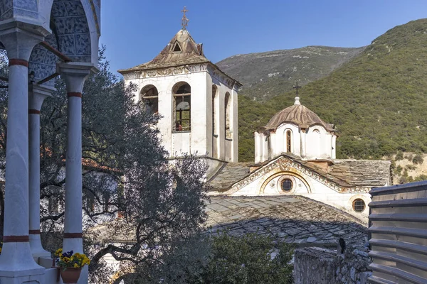 Orta Çağ Ortodoks Manastırı Timiou Prodromou John Serres Kasabası Yakınlarındaki — Stok fotoğraf