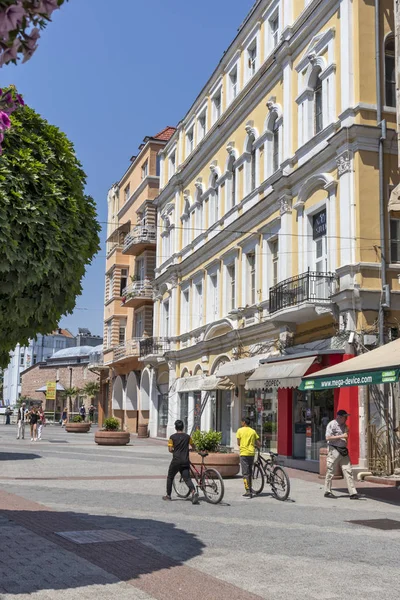 Plovdiv Bulgarien Maj 2019 Walking Fin Pedestian Streets Centrum Staden — Stockfoto