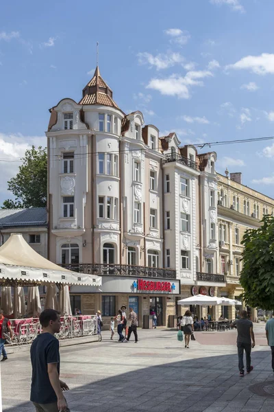Plovdiv Bulgarien Mai 2019 Spaziergänger Auf Den Straßen Zentrum Der — Stockfoto