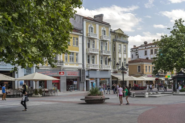 Plovdiv Bulgaria Mayo 2019 Caminando Por Las Calles Pedestian Centro — Foto de Stock