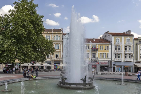 Plovdiv Bulgária Május 2019 Séta Pedestian Utcán Város Központjában Plovdiv — Stock Fotó