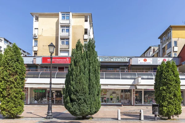 Pirot Szerbia Június 2019 Tér Épület Város Központjában Pirot Dél — Stock Fotó