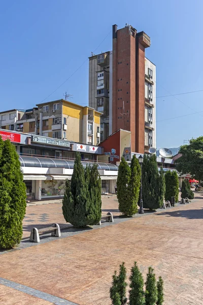 ピロット セルビア 2019年6月15日 ピロット 南部と東セルビアの町の中心部に広場と建物 — ストック写真