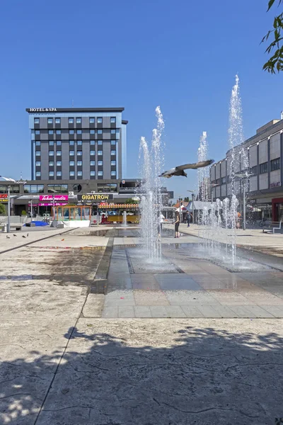 塞尔维亚皮罗特 2019年6月15日 塞尔维亚南部和东部皮罗特镇中心的广场和建筑 — 图库照片