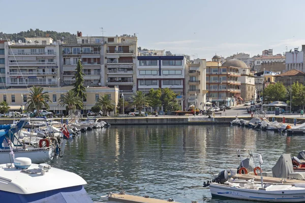 Panoramiczny widok na miasto Kavala, Grecja — Zdjęcie stockowe