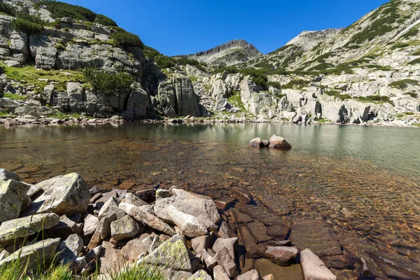 Samodivski gölleri manzarası, Pirin Dağı, Bulgaristan — Stok fotoğraf