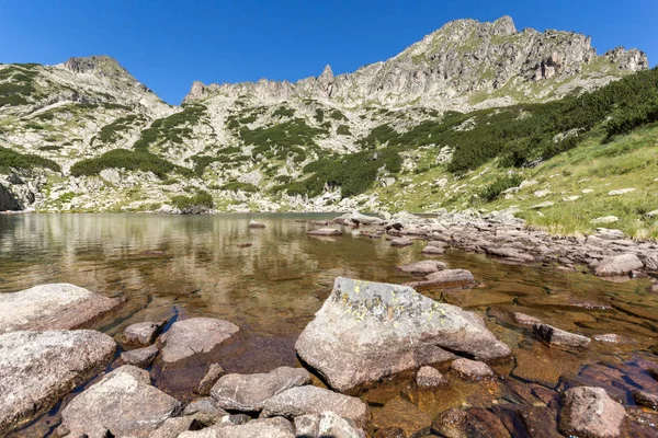 Krajobraz jezior Samodivskich, Góra Pirin, Bułgaria — Zdjęcie stockowe