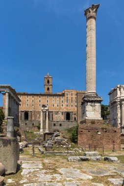 Roma şehrinde Roma Forumu Panoraması