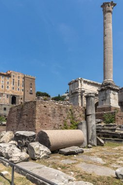 Roma şehrinde Roma Forumu Panoraması