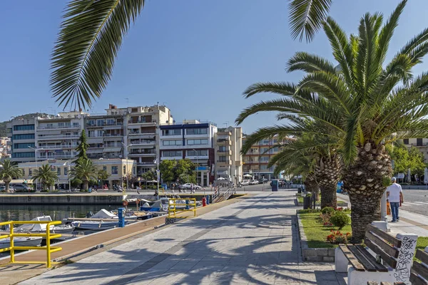 Puerto de la ciudad de Kavala, Grecia — Foto de Stock