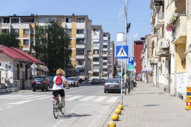 Tipik Sokak ve Bina Pirot kasabasında, Sırbistan