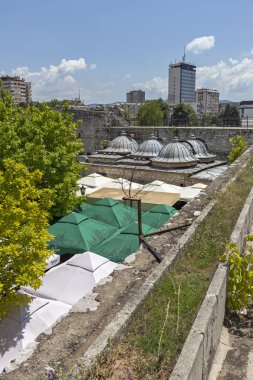 Kaleden Niş Şehrinin panoramik manzarası