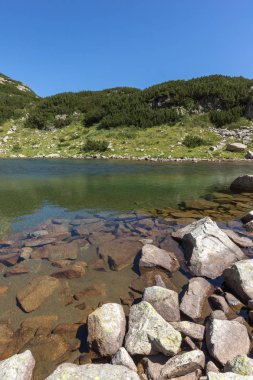 Dzhangal zirvesi yakınlarındaki Samodivski gölleri, Pirin Dağı, Bulgaristan