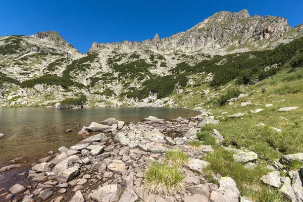 Samodivski søer nær Dzhangal peak, Pirin Mountain, Bulgarien - Stock-foto