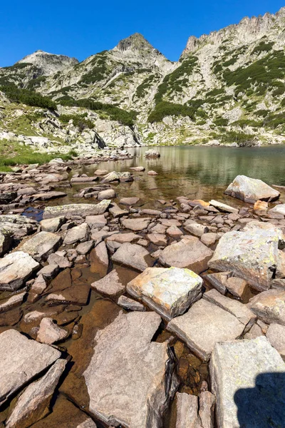 Laghi Samodivski vicino alla vetta Dzhangal, Pirin Mountain, Bulgaria — Foto Stock