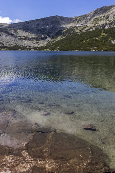 Incredibile Vista Sul Lago Puzzolente Smradlivoto Lake Montagna Rila Bulgaria — Foto Stock