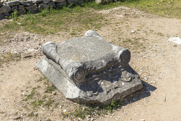 Starověké Rozvaliny Archeologickém Areálu Philipi Východní Makedonie Thrákie Řecko — Stock fotografie