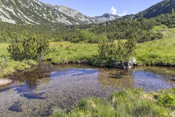 Lanskap dekat The Fish Lakes, Rila gunung, Bulgaria — Stok Foto