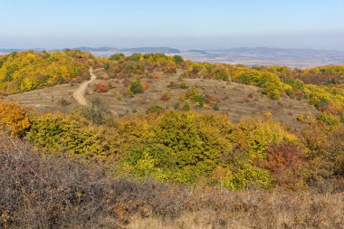 Cherna Gora dağının sonbahar manzarası, Bulgaristan