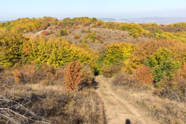 Cherna Gora dağının sonbahar manzarası, Bulgaristan