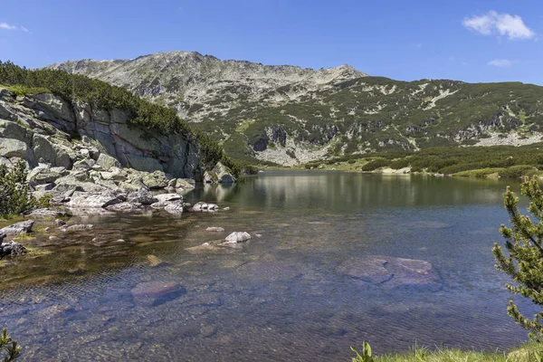 Ландшафт Озером Стинки Озеро Смодливото Гора Рила Болгария — стоковое фото