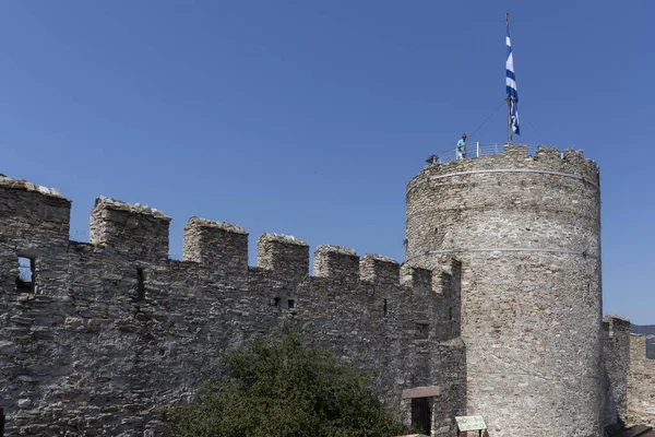 Torre na Fortaleza na cidade de Kavala, Grécia — Fotografia de Stock