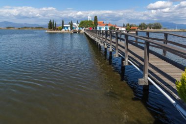 Porto Lagos yakınlarındaki Saint Nicholas Manastırı, Yunanistan