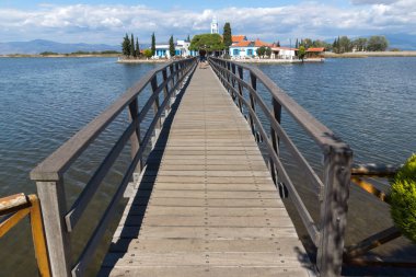 Porto Lagos yakınlarındaki Saint Nicholas Manastırı, Yunanistan