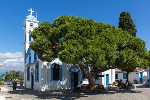 Porto Lagos yakınlarındaki Saint Nicholas Manastırı, Yunanistan — Stok fotoğraf