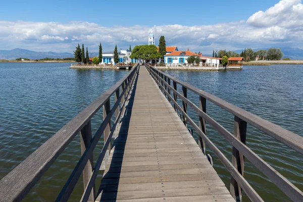 Klasztor św Mikołaja w pobliżu Porto Lagos, Grecja — Zdjęcie stockowe