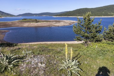 Belmeken Barajı ile peyzaj, Rila dağ, Bulgaristan
