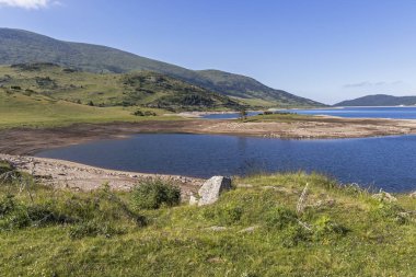 Belmeken Barajı ile peyzaj, Rila dağ, Bulgaristan