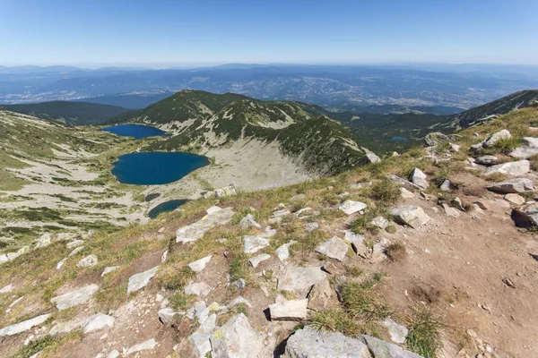 Pohled z vrcholu Dzhano, Pirin Mountain, Bulharsko — Stock fotografie