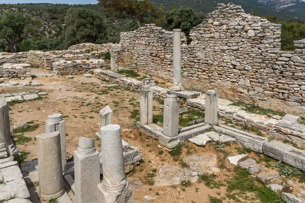 Arkeologiska området Aliki, Thassos Island, Grekland — Stockfoto