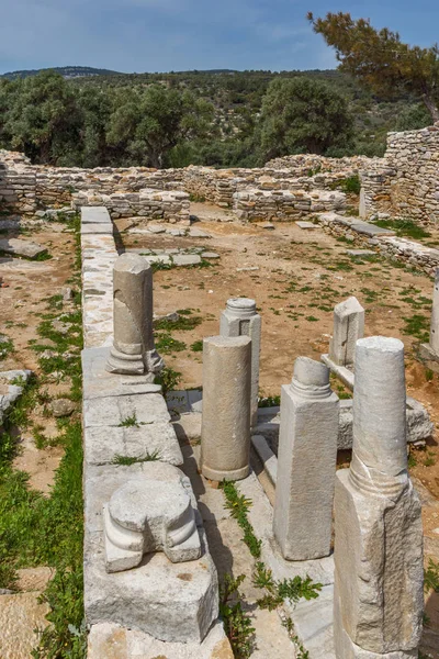 Zona arqueológica de Aliki, isla de Tasos, Grecia — Foto de Stock