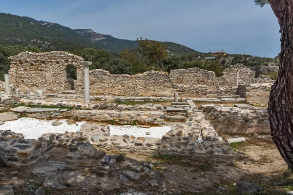 Arkeologiska området Aliki, Thassos Island, Grekland — Stockfoto
