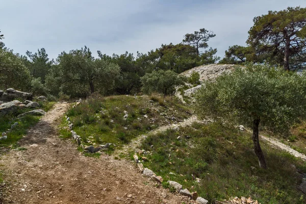 Archeologická oblast Aliki, ostrov Thassos, Řecko — Stock fotografie