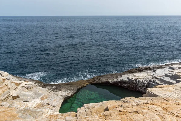 Giola naturlig Pool i Thassos island, Grekland — Stockfoto