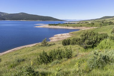 Belmeken Barajı ile peyzaj, Rila dağ, Bulgaristan