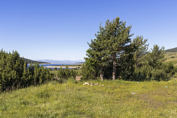 Landscape with Belmeken Dam, Rila mountain, Bulgaria