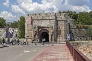 Nis şehri ve Nisava Nehri Panoraması, Sırbistan