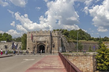 Nis şehri ve Nisava Nehri Panoraması, Sırbistan