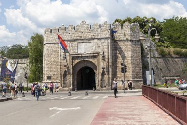 Nis şehri ve Nisava Nehri Panoraması, Sırbistan
