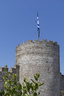 Kavala kentinde kale, Yunanistan